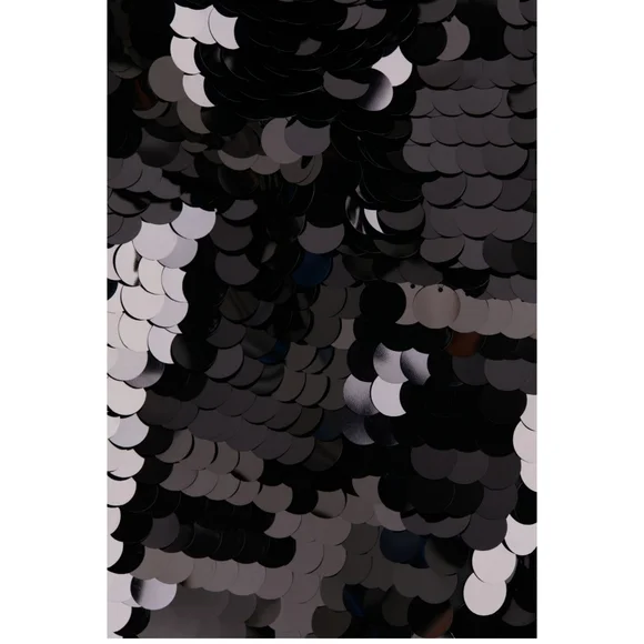 H&M Sequined Mini Dress Black Size XS - Picture 8 of 11